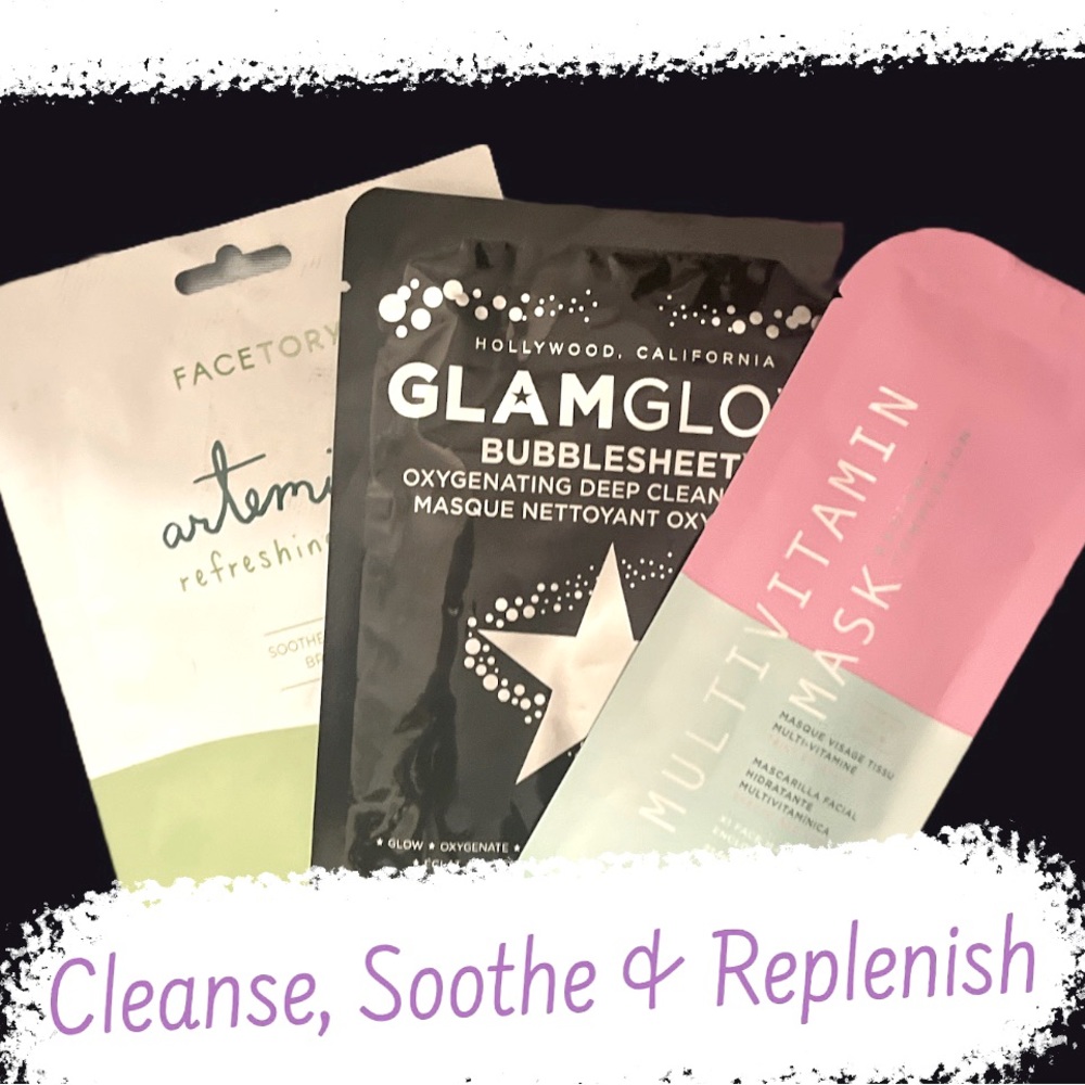 3pk Fiber Sheet Face Masks